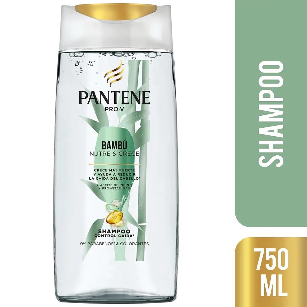 Shampoo PANTENE Bambú Nutre & Crece Frasco 750ml