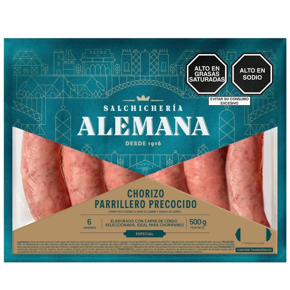 Chorizo Especial SALCHICHERÍA ALEMANA 500g
