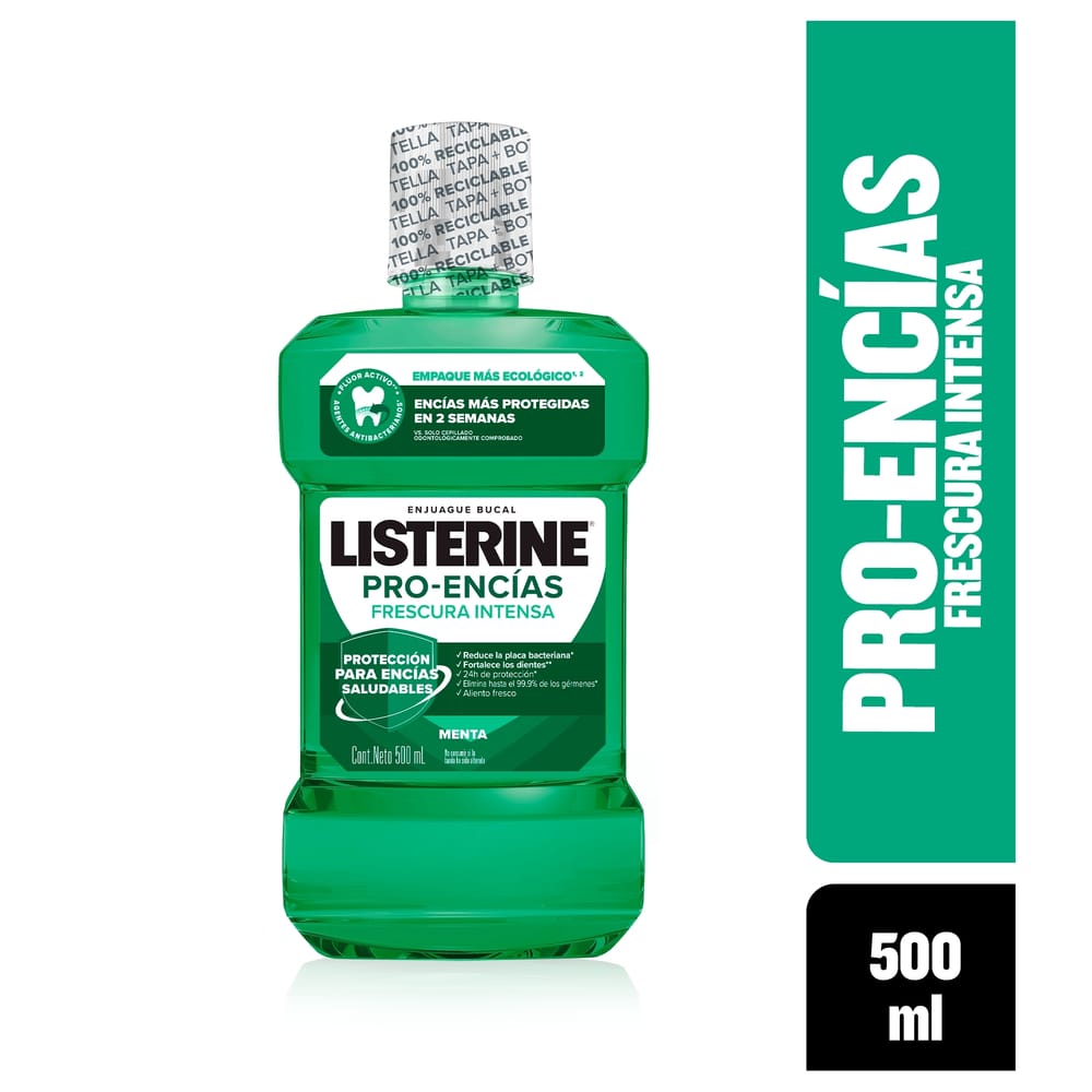 Enjuague Bucal LISTERINE Dientes y Encías Frasco 500ml