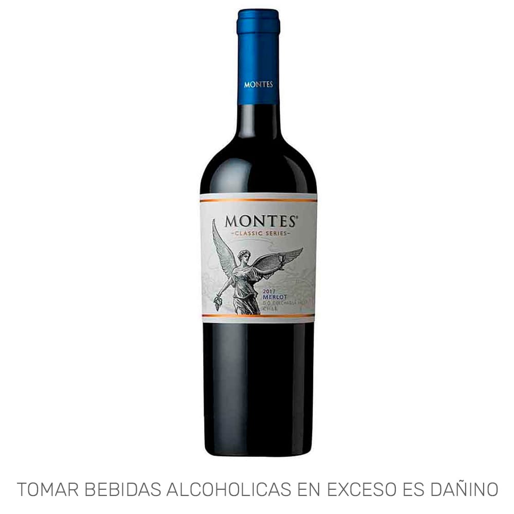Vino Tinto MONTES Classic Merlot Reserva Botella 750ml