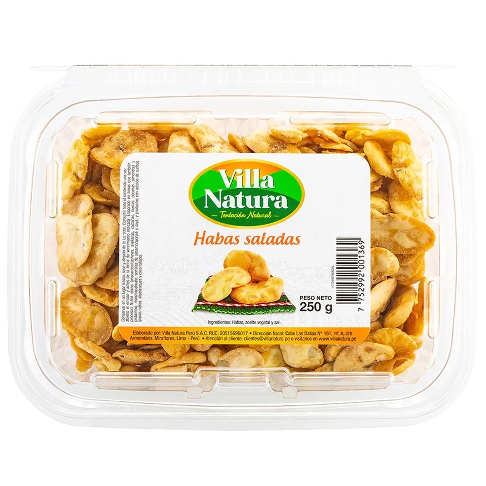 Piqueo VILLA NATURA Habas saladas Taper 250Gr
