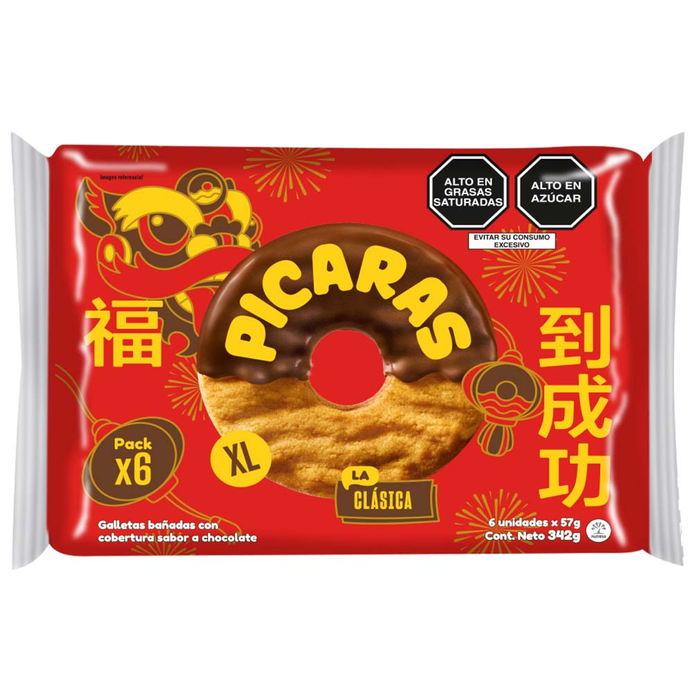 Galletas PICARAS Clásica Paquete 6un