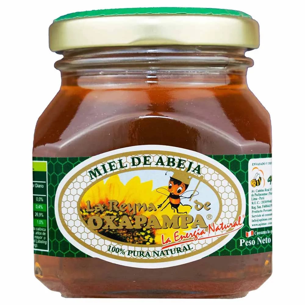 Miel de Abeja LA REYNA DE OXAPAMPA Frasco 175g