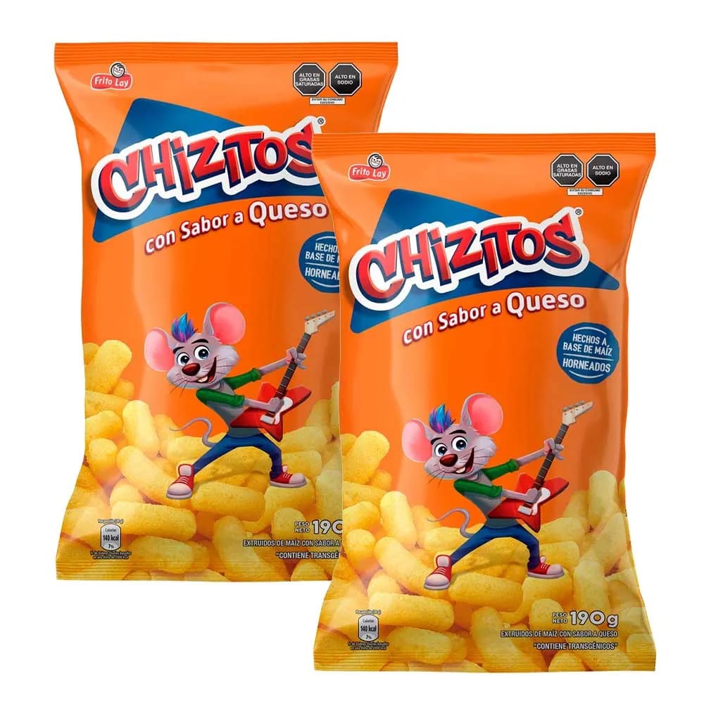 Pack Palitos de Maíz CHIZITOS Bolsa 190g x 2un