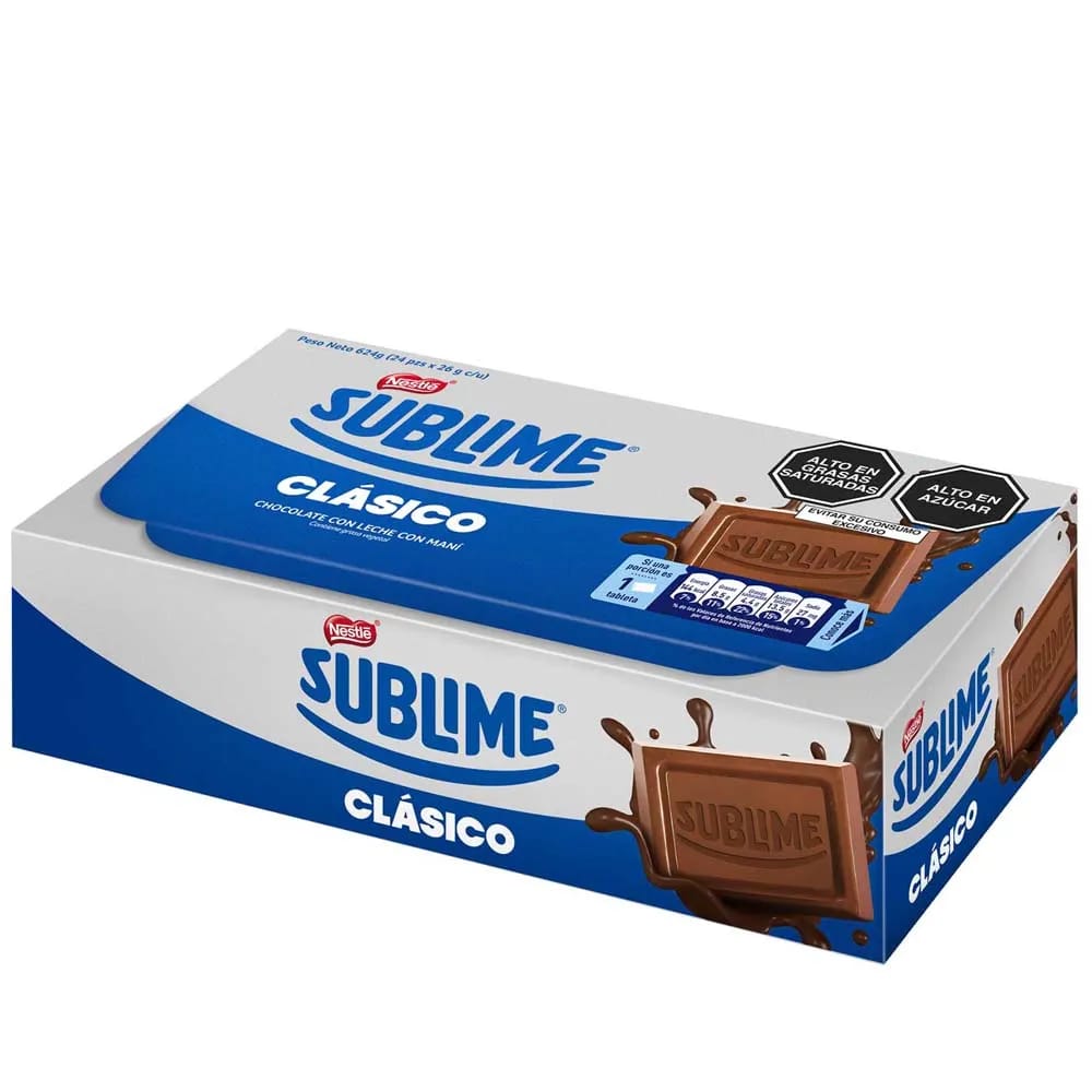 Chocolate NESTLÉ Sublime Clásico Caja 24un