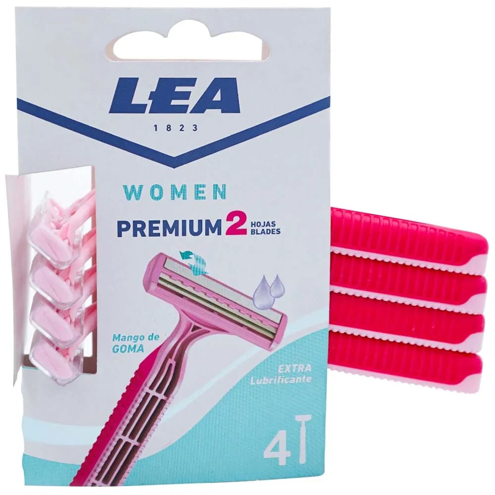 Máquina de Afeitar LEA Women Premium 2 Hojas Pack 4un