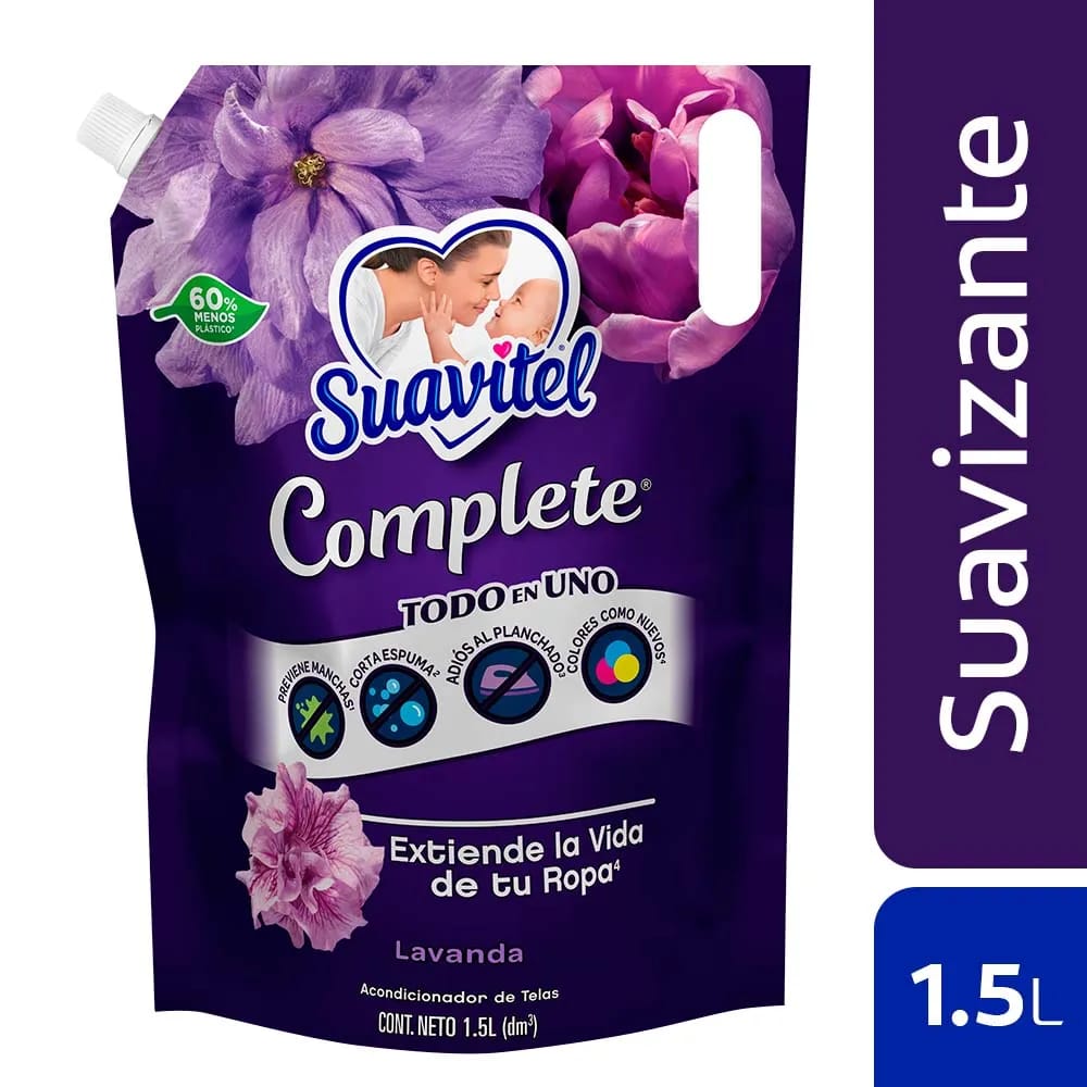 Suavizante SUAVITEL Complete Lavanda 1.5L