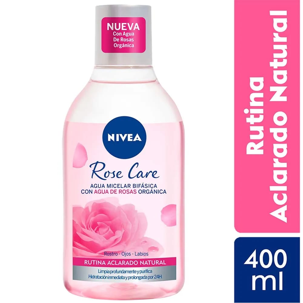 Agua Micelar NIVEA Rosas Frasco 400ml