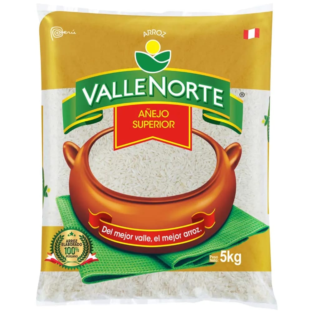 Arroz Superior Añejo VALLENORTE Bolsa 5Kg