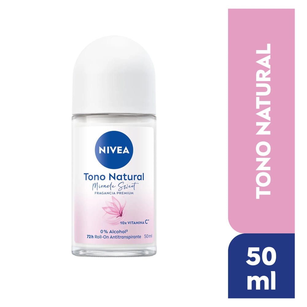 Desodorante para Mujer Roll On NIVEA Miracle Sweet Frasco 50ml