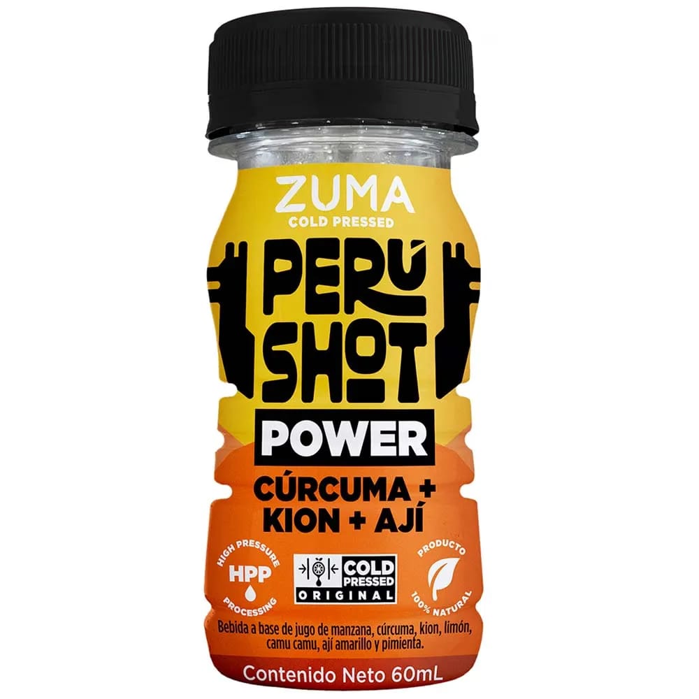 Jugo Cold Pressed Perú Shot Power ZUMA Botella 60ml
