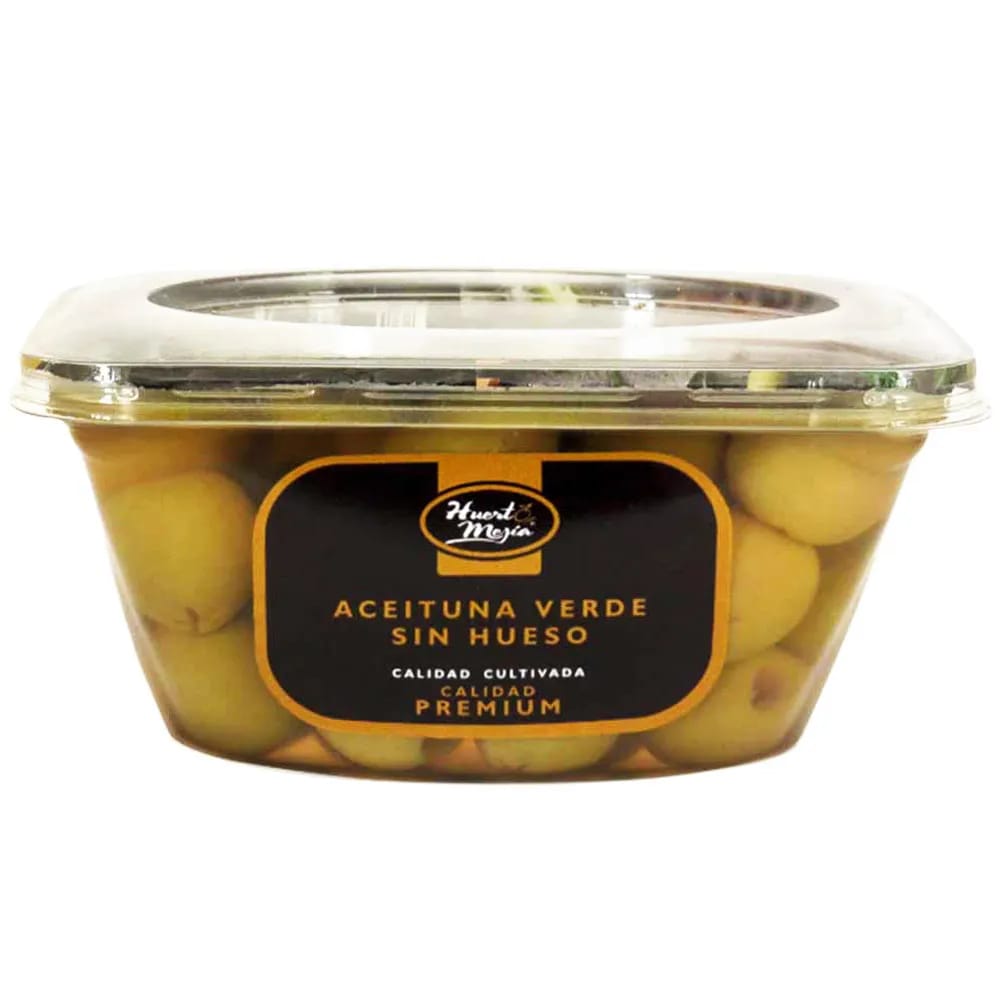 Aceituna Verde sin Pepa HUERTO MEJÍA Paquete 230g