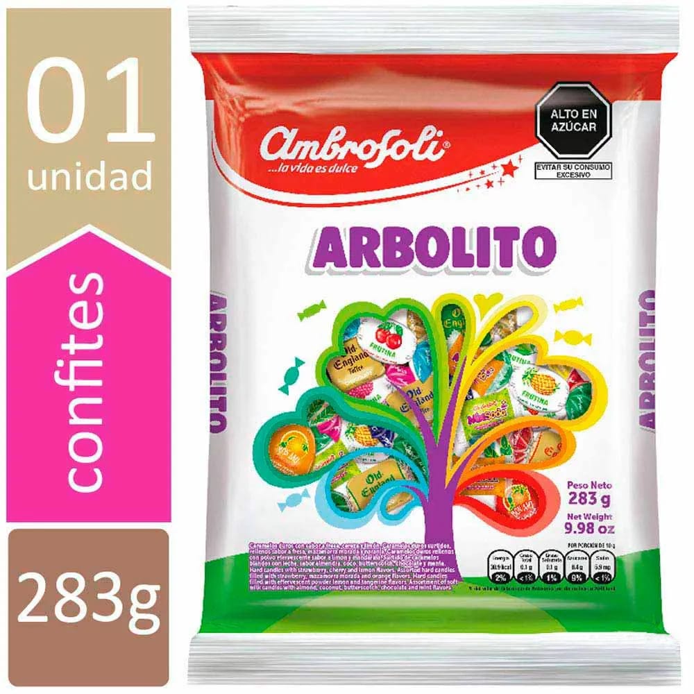 Caramelos Surtidos AMBROSOLI Arbolito Bolsa 283g