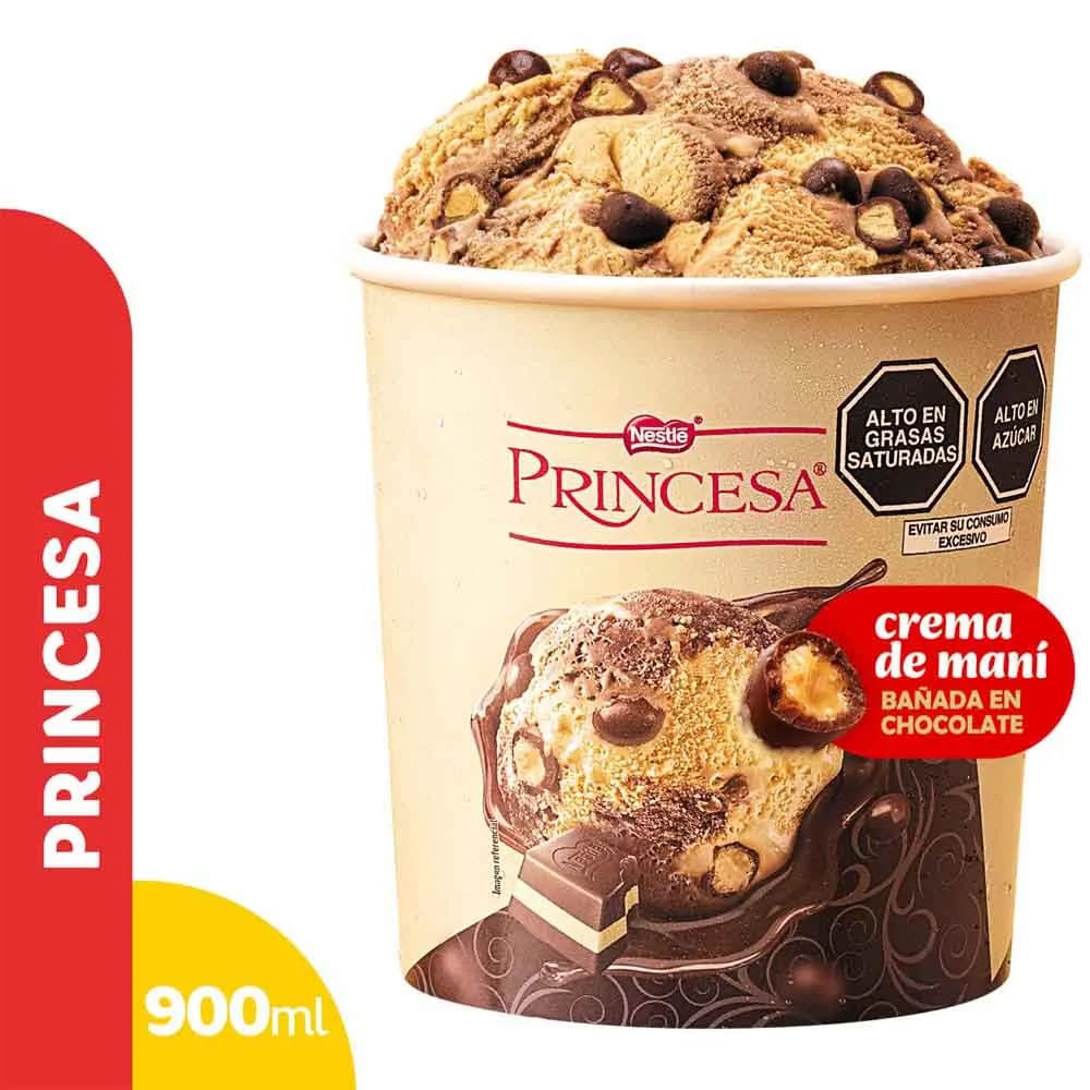Helado D'ONOFRIO con Bolitas de Chocolate PRINCESA Pote 900ml