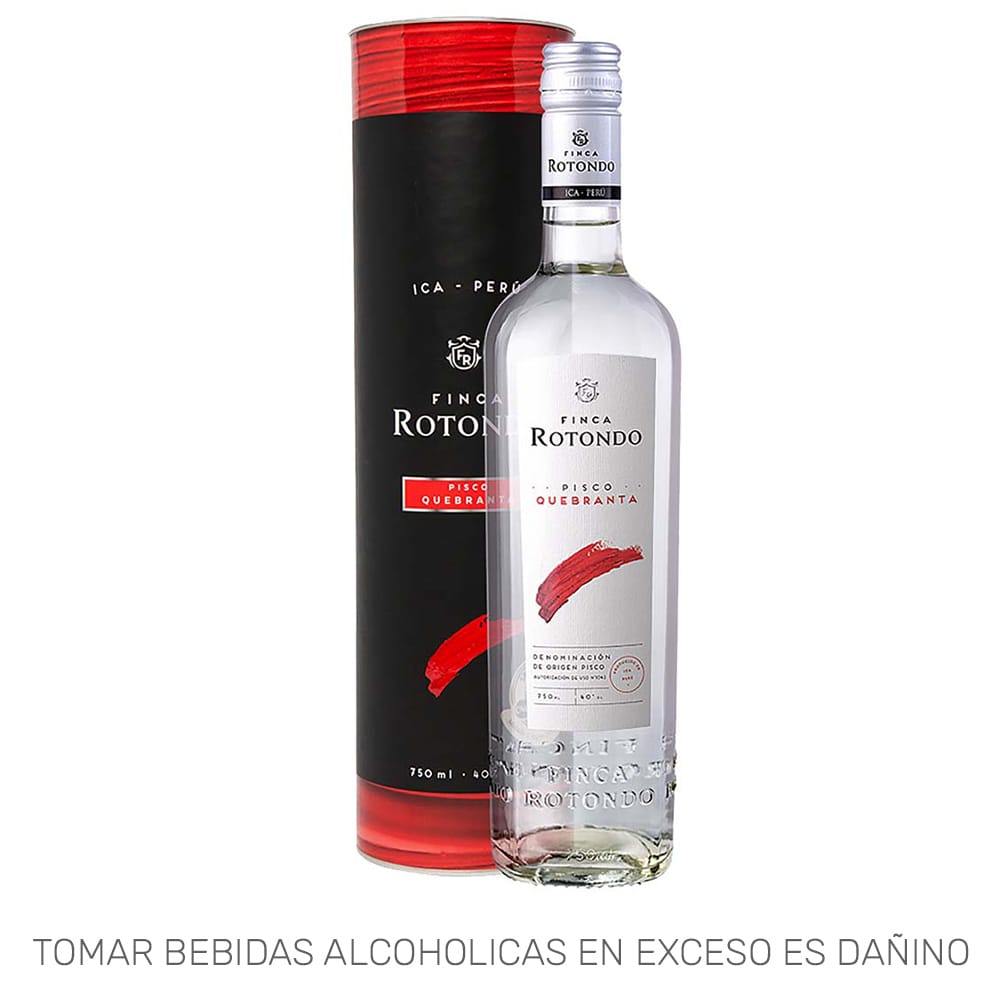Pisco FINCA ROTONDO Quebranta en lata Botella 750ml