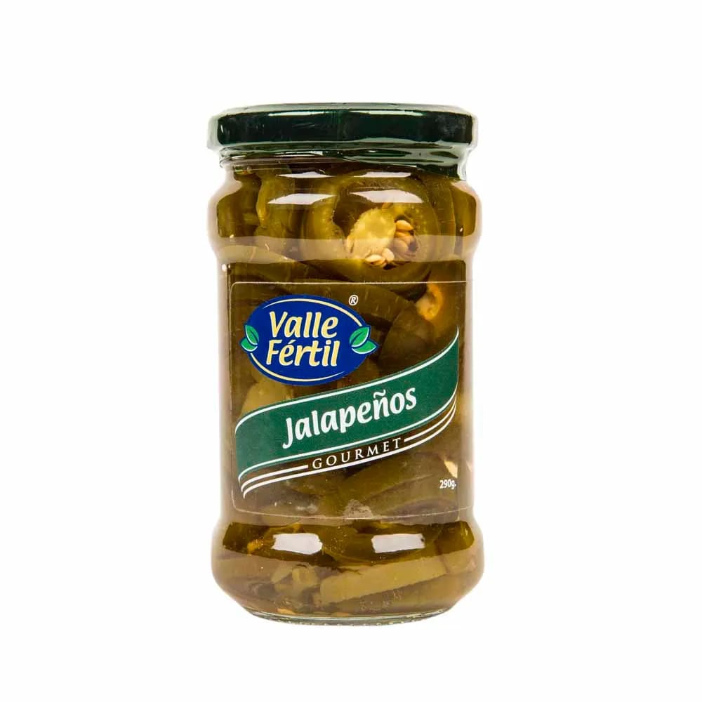 Conserva VALLE FERTIL Jalapeños en rodajas Frasco 225Gr