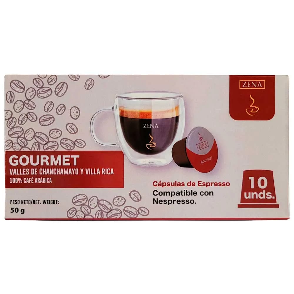 Cápsulas de Café ZENA Gourmet Caja 10un