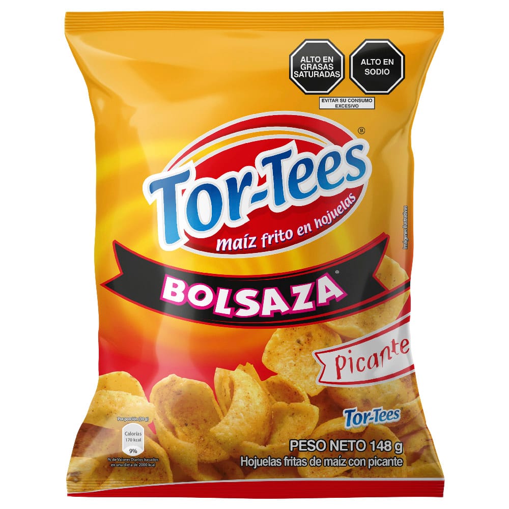 Piqueos TORTEES Picante Bolsa 148g