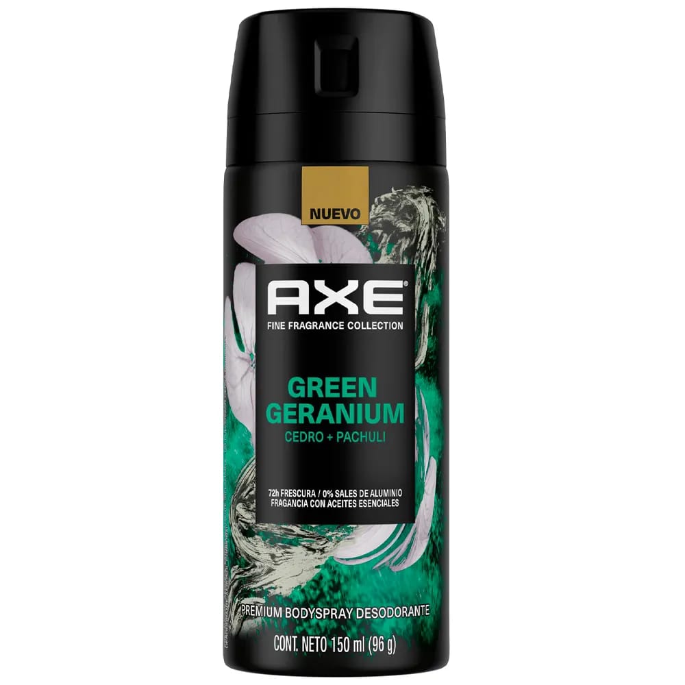 Desodorante en Aerosol AXE Bs Green Geranium 150ml