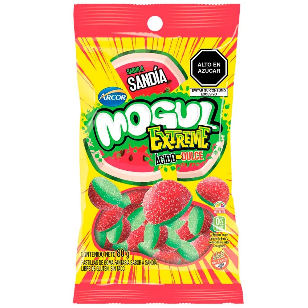 Gomitas MOGUL Sandía Extreme Bolsa 80g