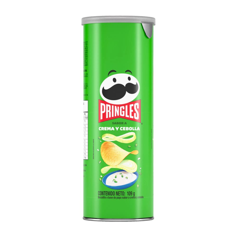 Papas PRINGLES Crema y Cebolla Lata 109g