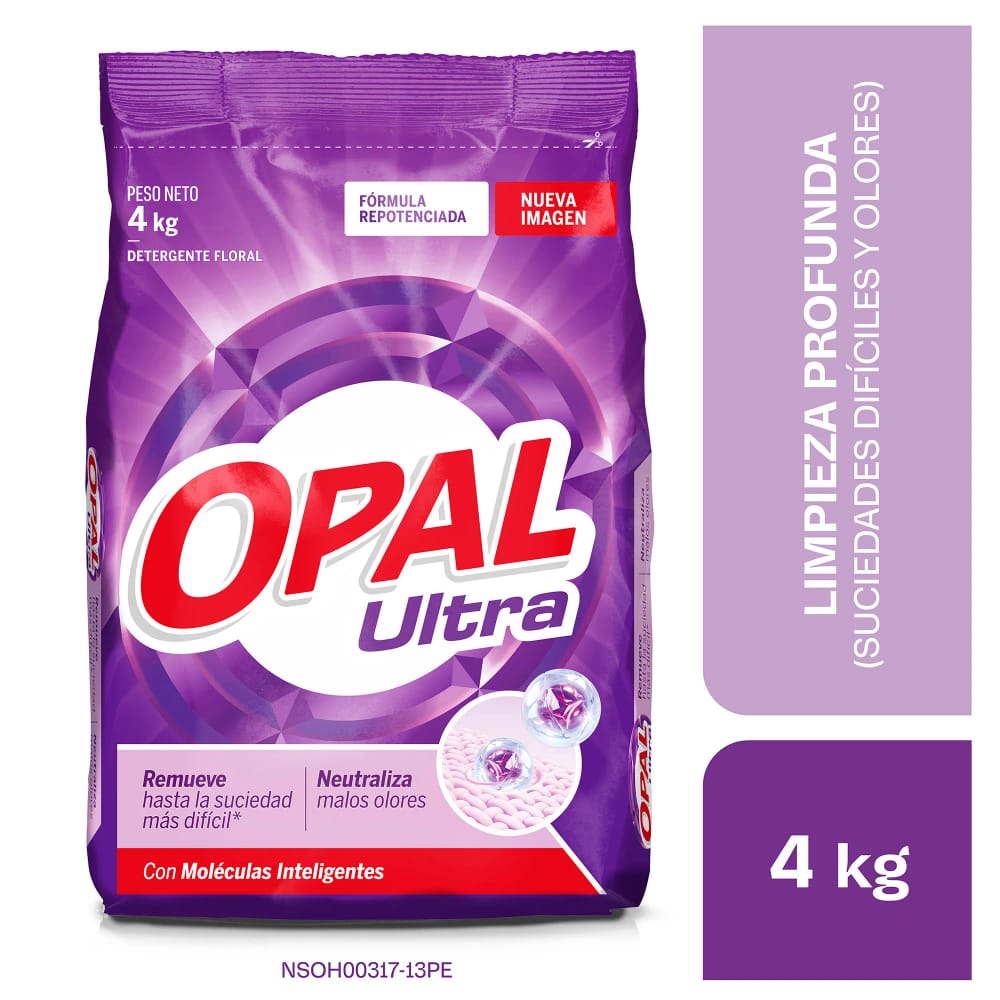 Detergente en Polvo OPAL Ultra Bolsa 4kg