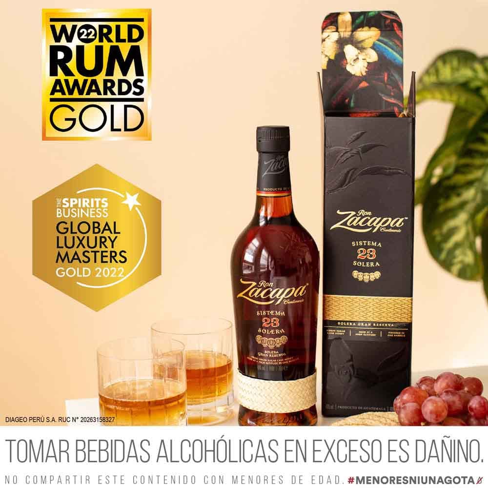 Ron ZACAPA Gran Reserva 23 Años Botella 750ml