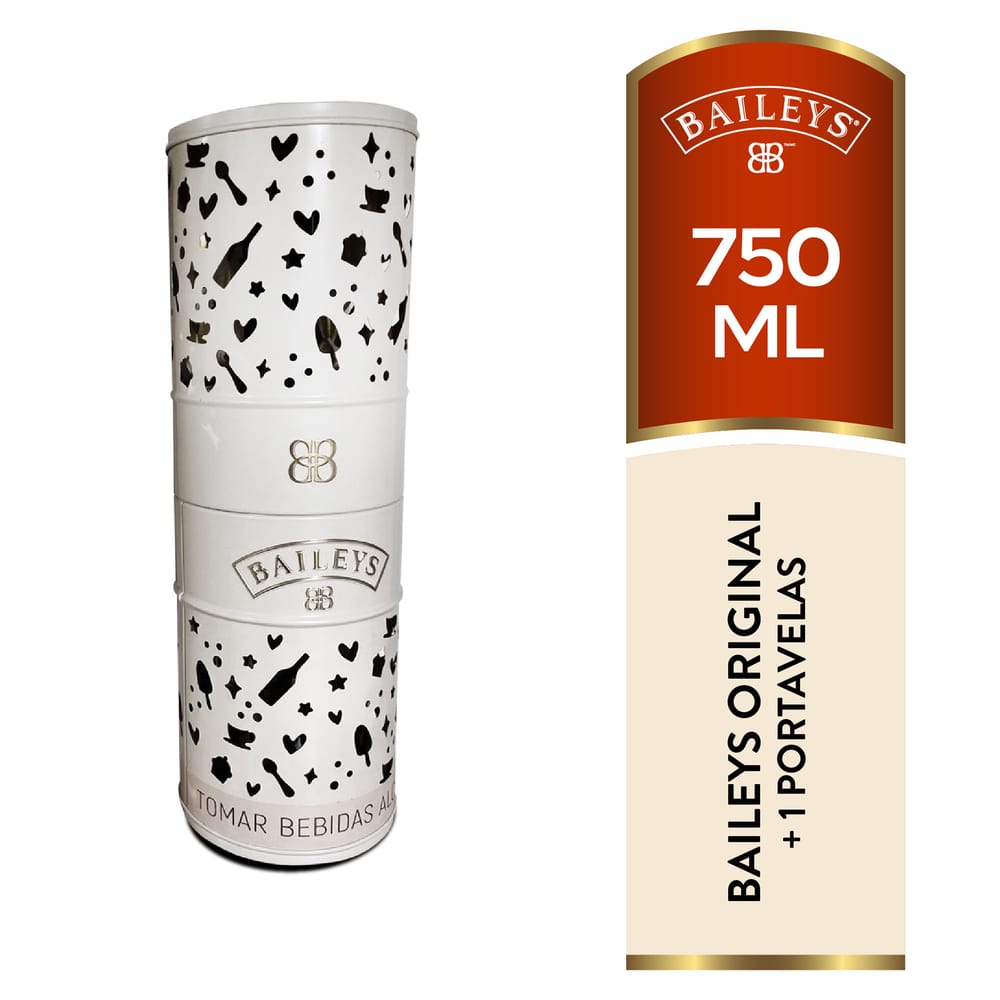Licor de Crema BAILEYS Original Botella 750ml + Portavelas