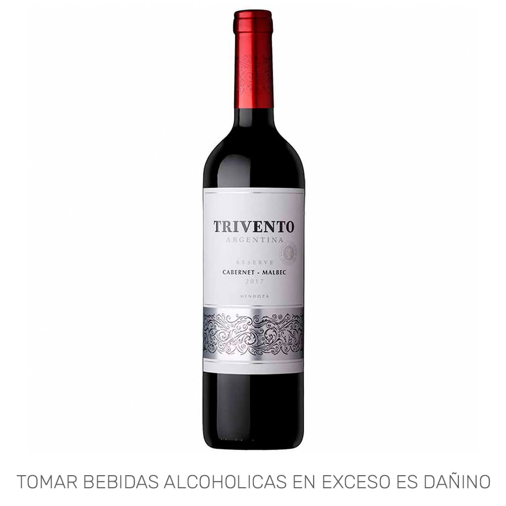 Vino TRIVENTO Cabernet Malbec Reserve Botella 750ml