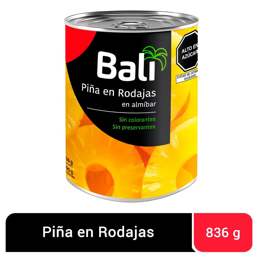 Piña en Rodajas BALI Lata 836g
