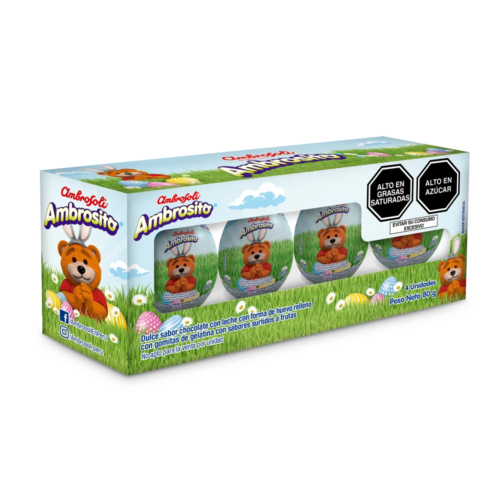Huevitos de Pascua AMBROSOLI Madagascar Caja 20g