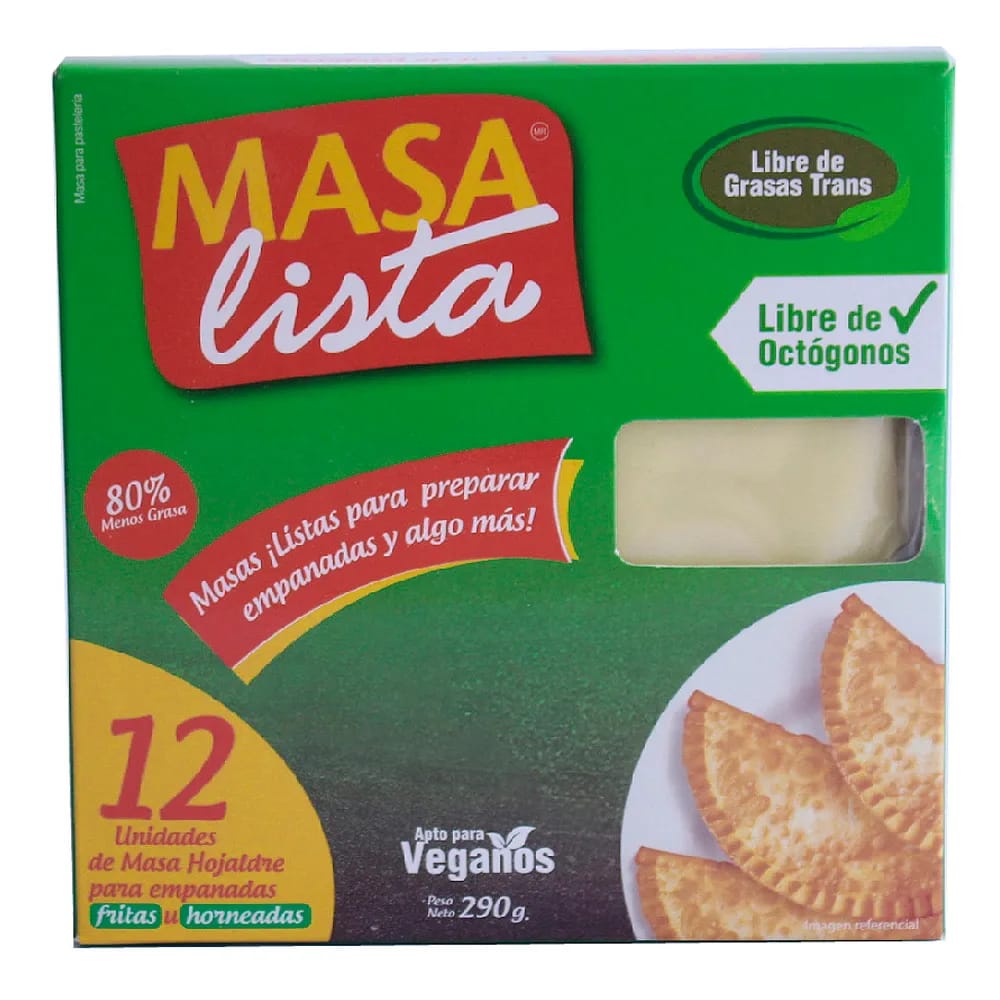 MASALISTA Masa Empanada para Freir Caja 290g