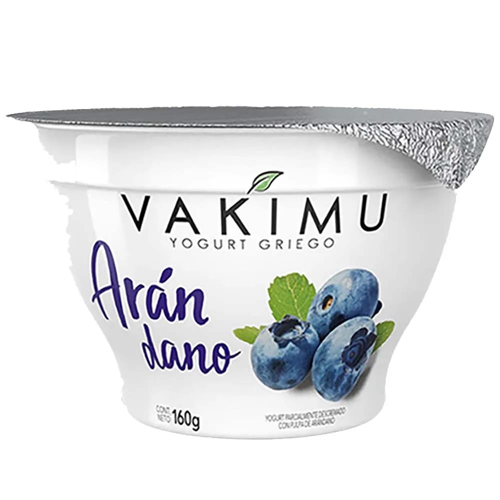 Yogurt Griego VAKIMU Sabor Arándanos Pote 160g