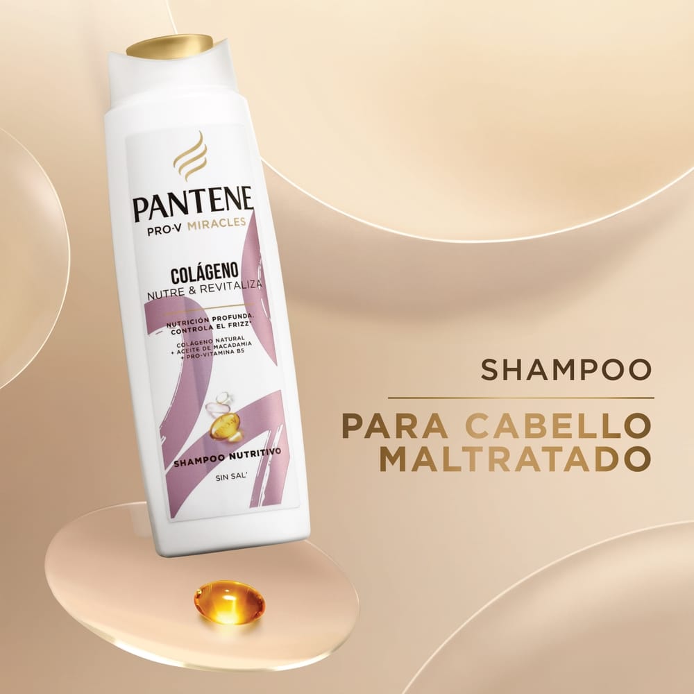 Shampoo PANTENE PRO-V Miracles Colágeno Nutre & Revitaliza Botella 510ml
