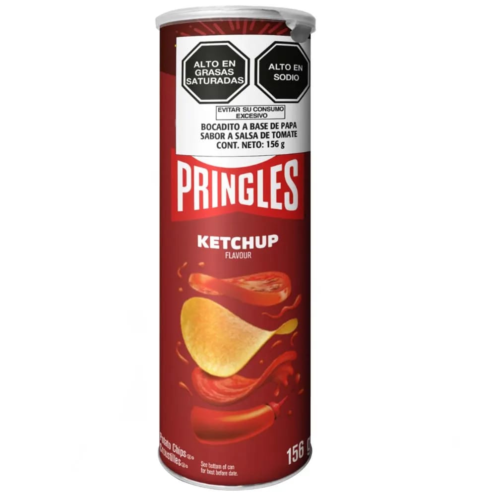 Papas PRINGLES Ketchup Lata 156g