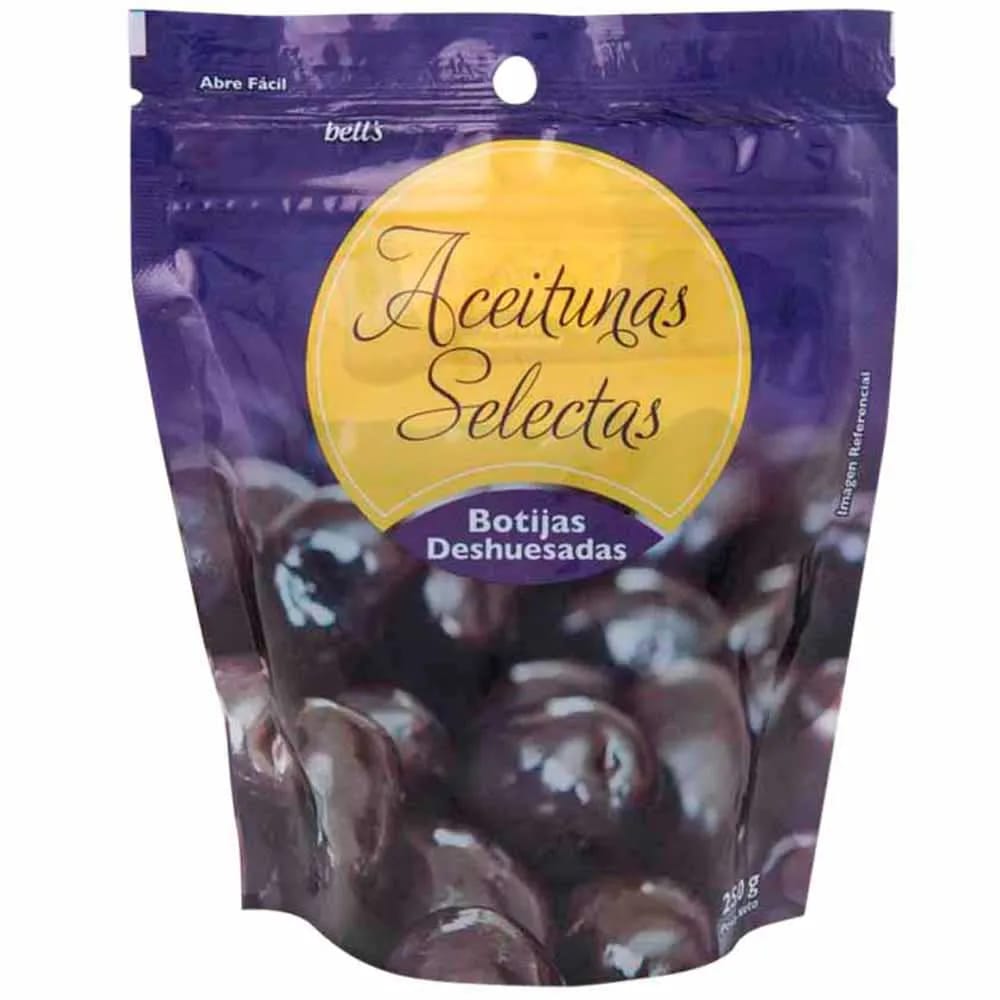 Aceitunas en Conserva BELL'S Botija Deshuesada Bolsa 250g