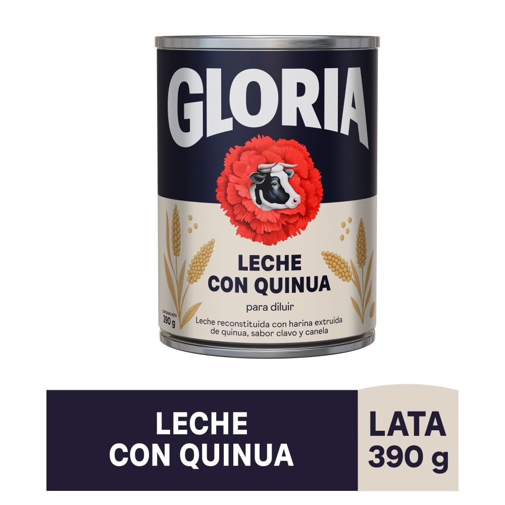 Leche Reconstituida GLORIA con Quinua Lata 390g