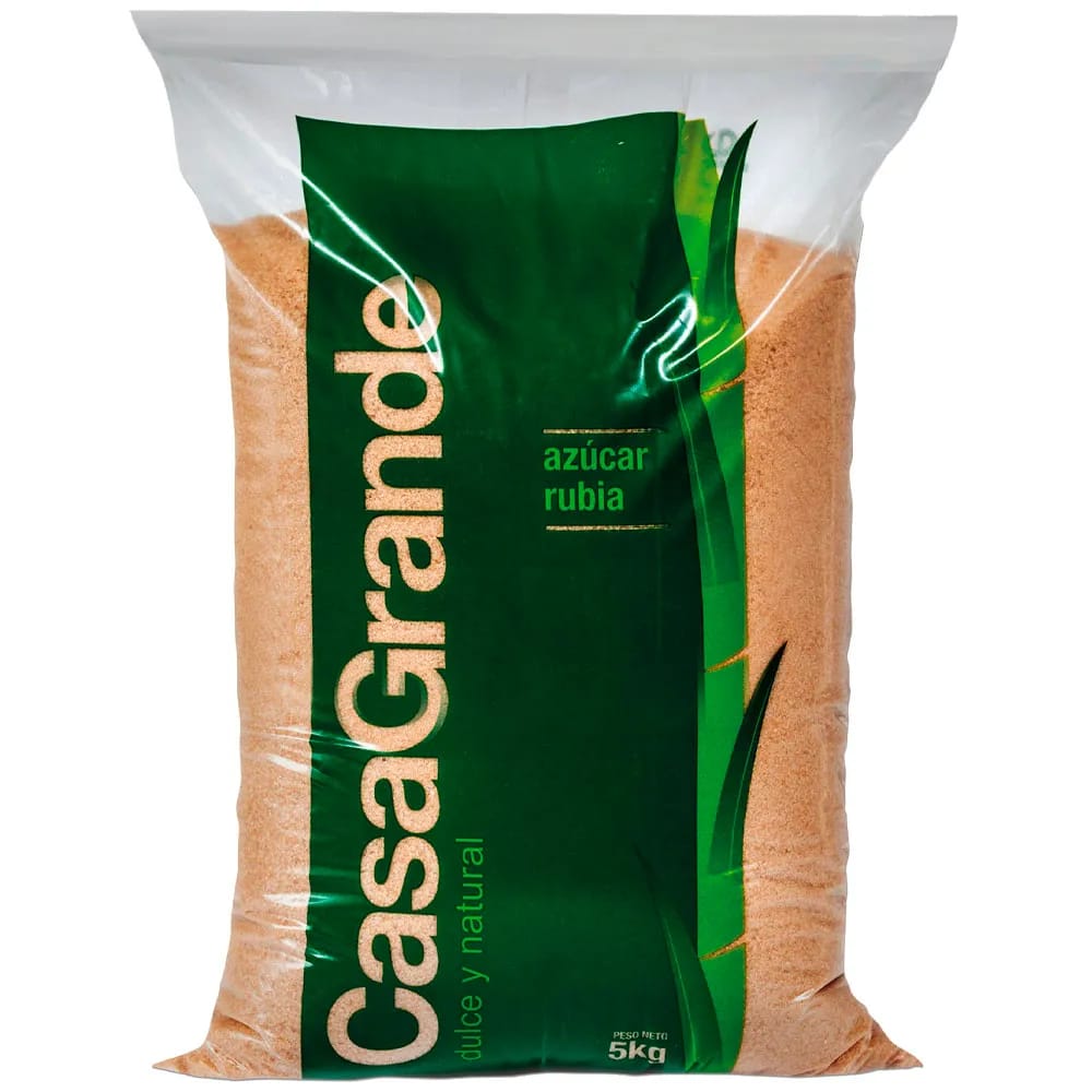 Azúcar Rubia CASA GRANDE Bolsa 5Kg
