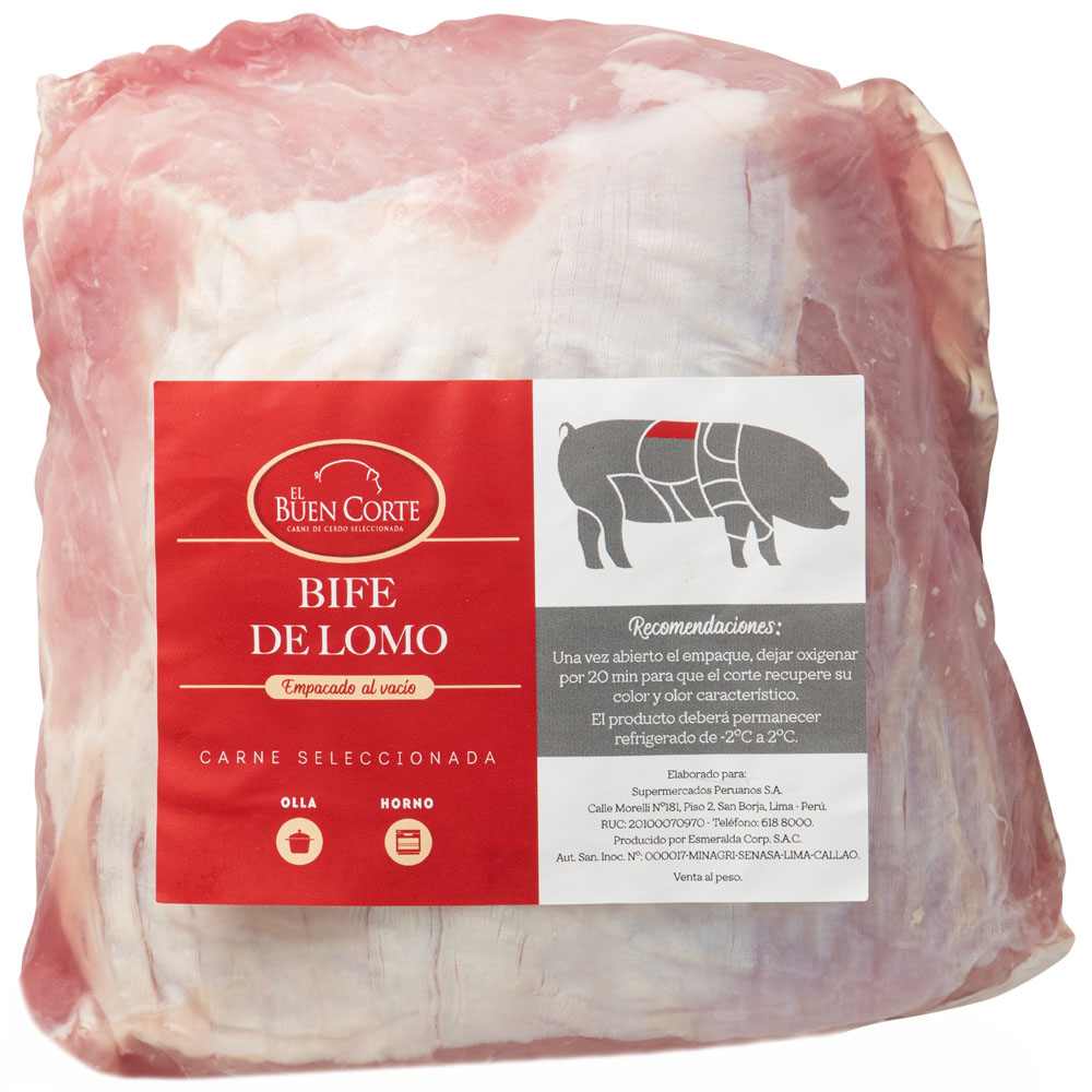 Bife de Lomo de Cerdo EL BUEN CORTE x kg