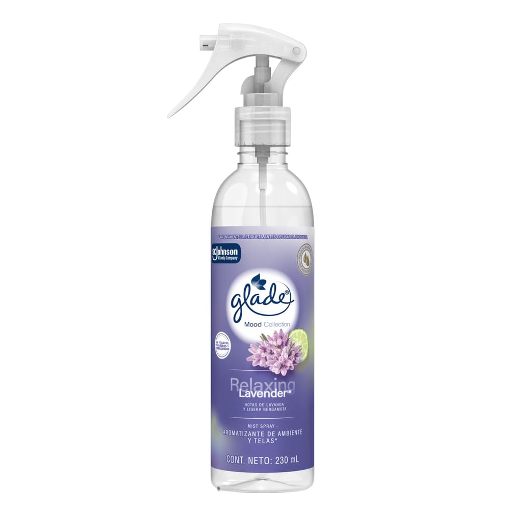 Aromatizante Mist Spray GLADE Relaxing Lavander Frasco 230g