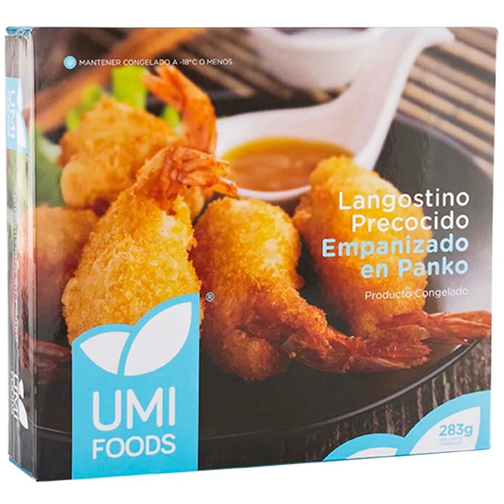 Langostinos Precocidos con Panko 21-25 UMI FOODS Caja 283g