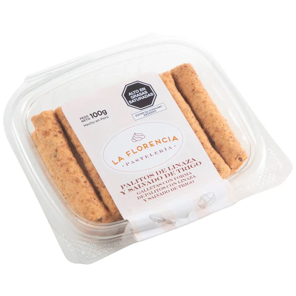 Palitos de Linaza con Aceite de Canola LA FLORENCIA Paquete 100g
