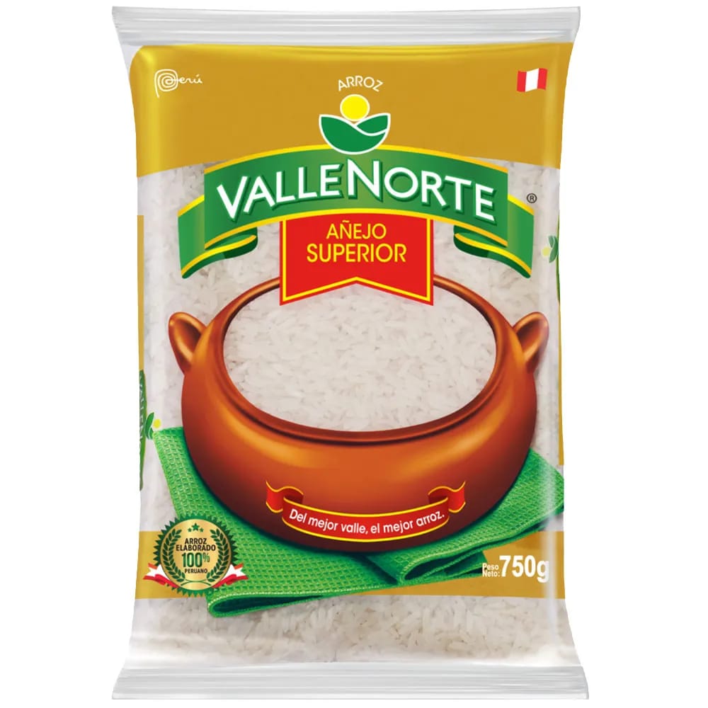 Arroz Superior Añejo VALLENORTE Bolsa 750g