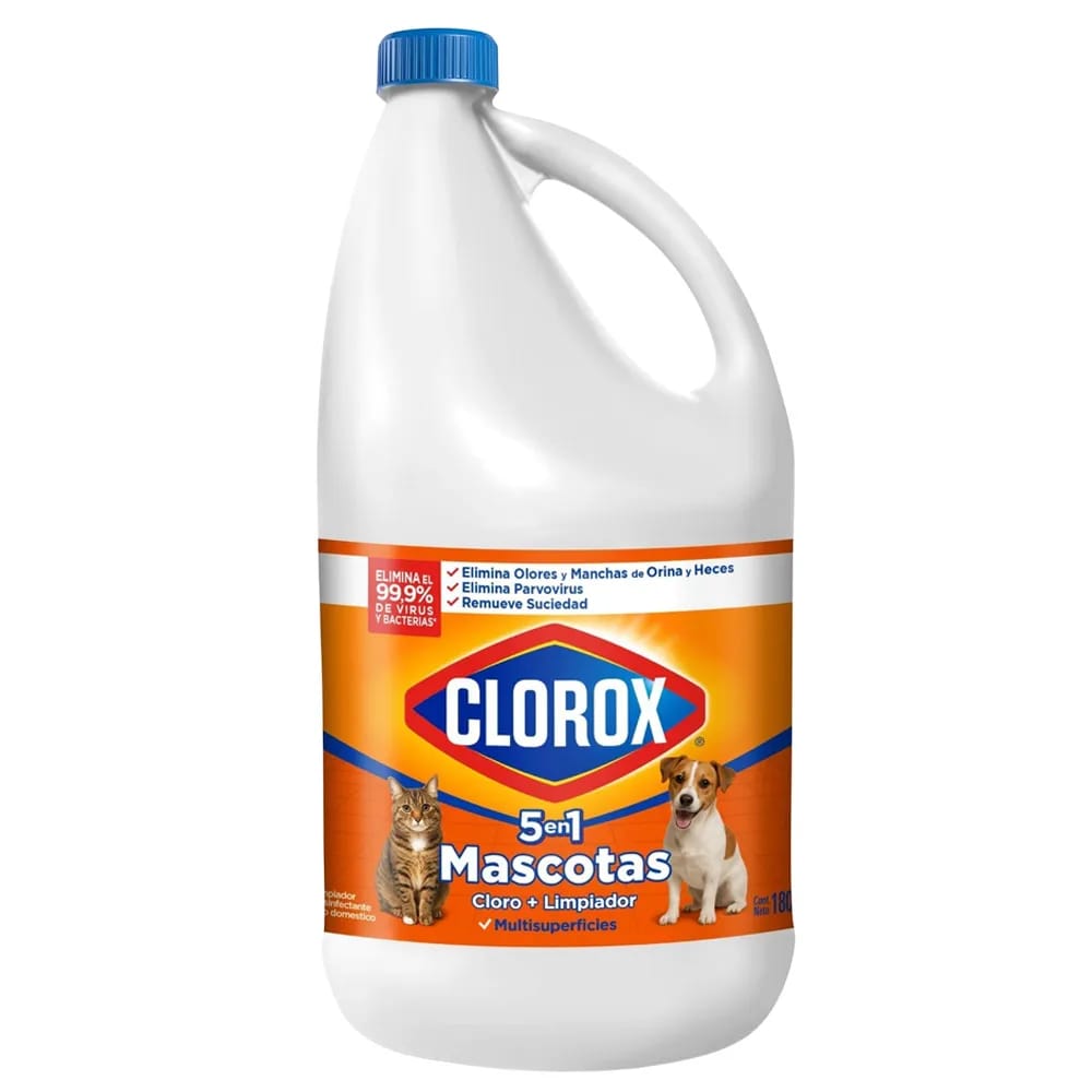 Limpiador Desinfectante CLOROX Mascotas Botella 1.8L