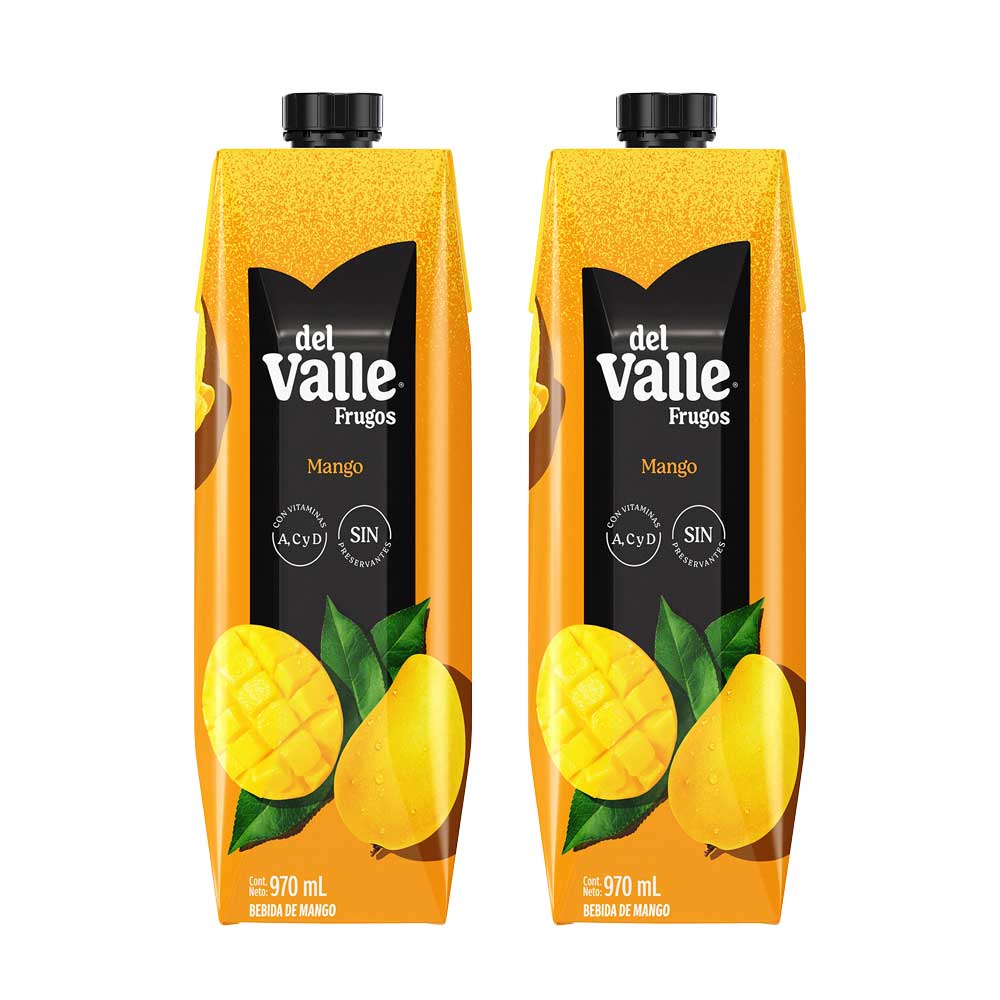 Pack Bebida FRUGOS Sabor a Mango Caja 970ml Paquete 2un
