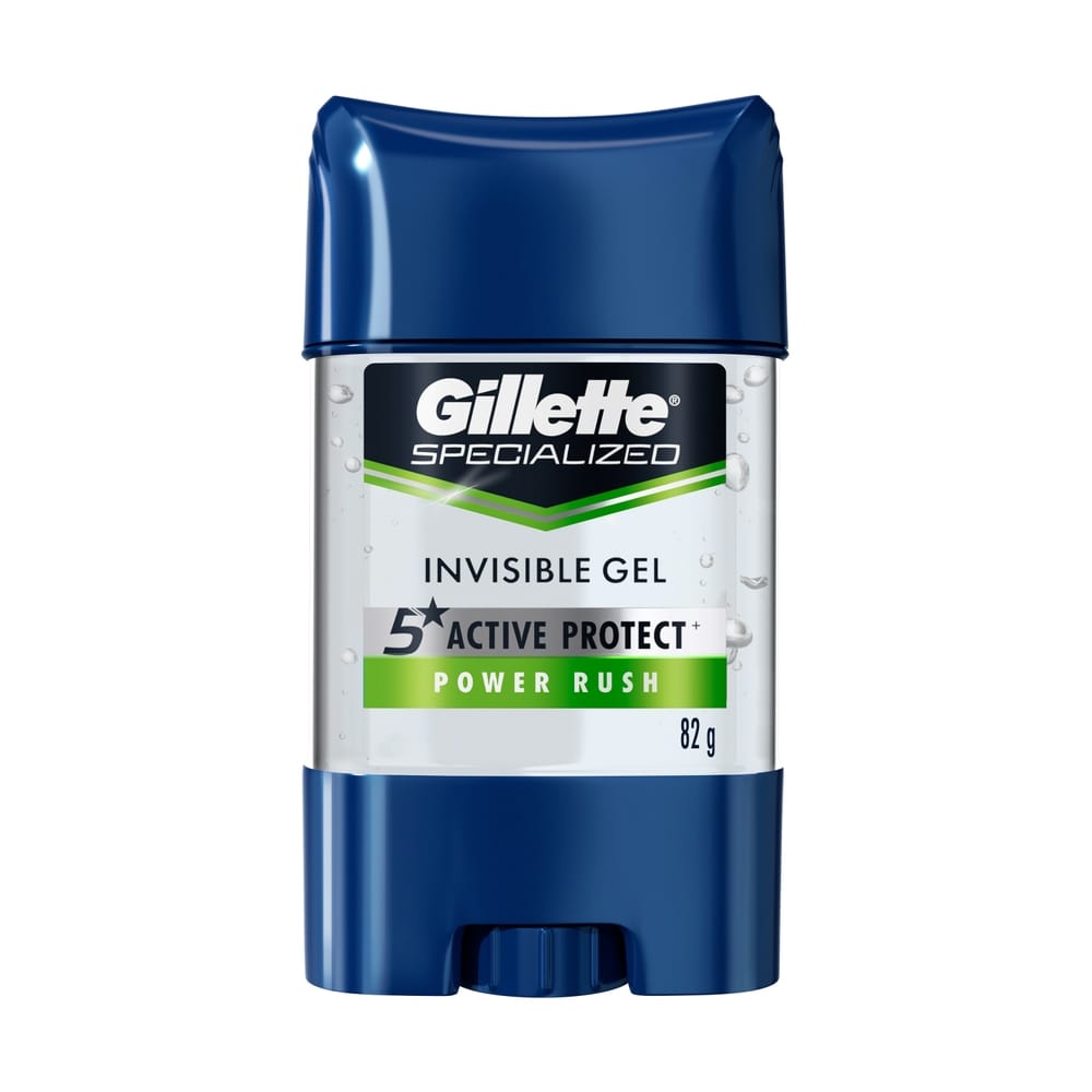 Desodorante Gel Antitranspirante GILLETTE Specialized Power Rush Frasco 82g