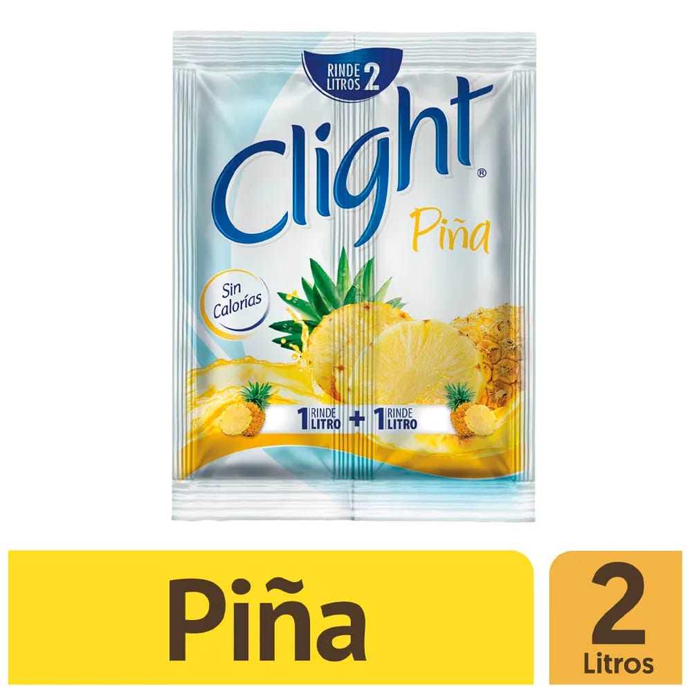 Bebida Instantánea en Polvo CLIGHT Piña con Splenda Sobre 14g