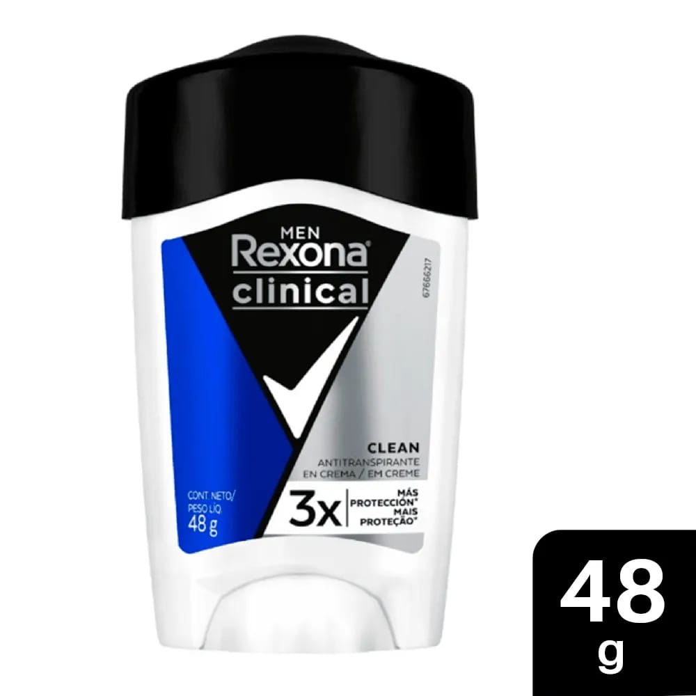Desodorante para Hombre en Barra REXONA Clinical Frasco 48g