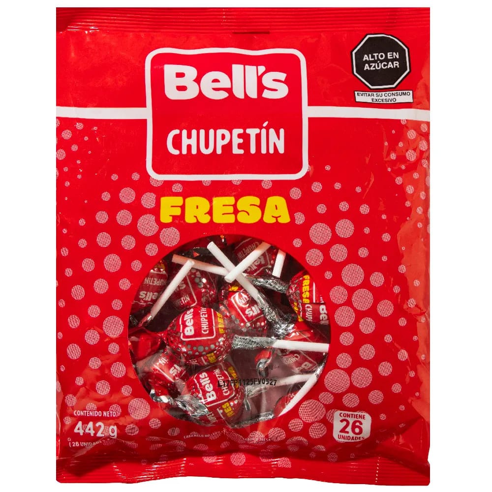 Chupetines de Fresa BELL'S Bolsa 442g