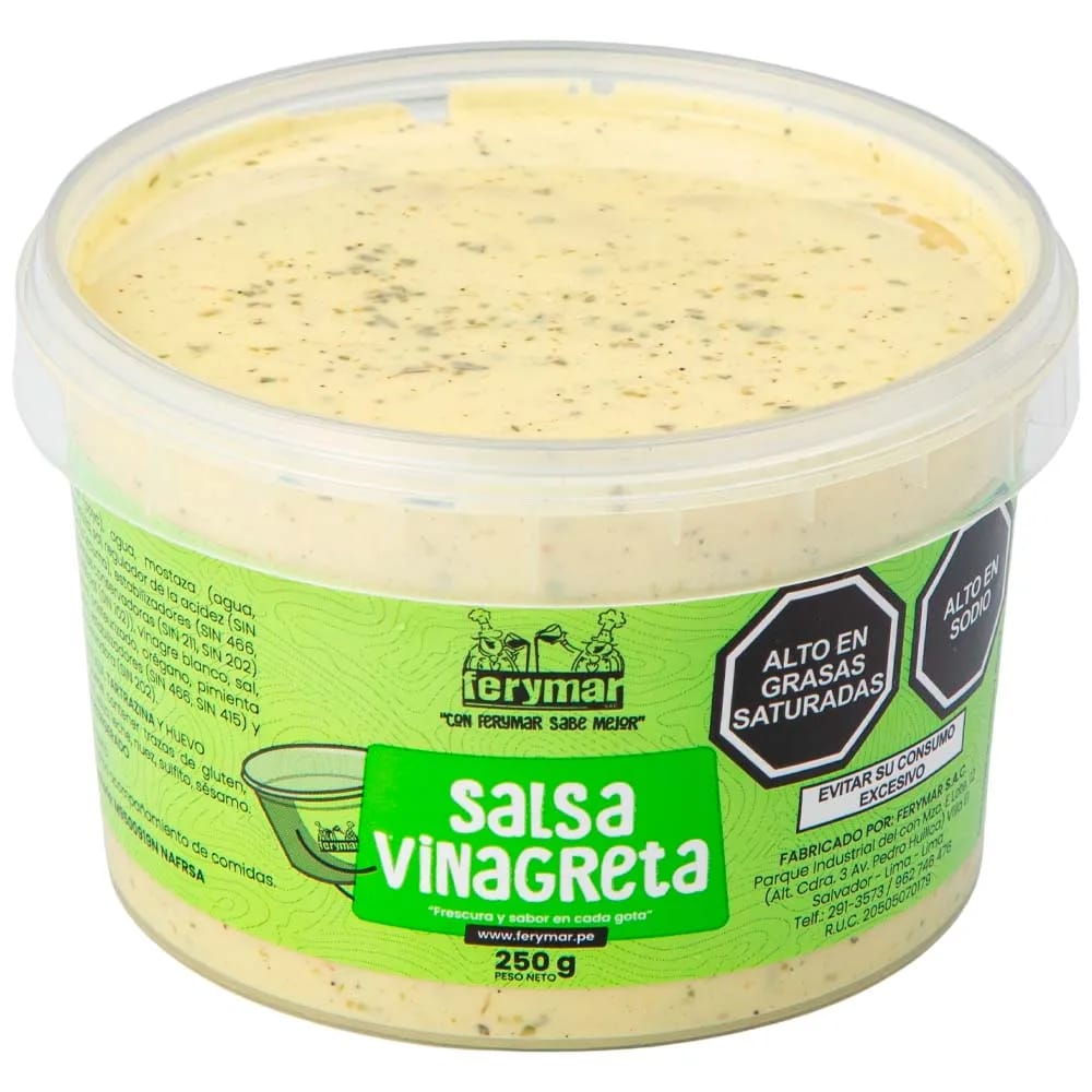 Salsa Vinagreta FERYMAR Pote 250g